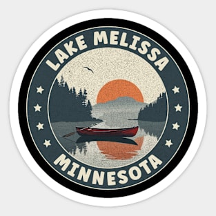 Lake Melissa Minnesota Sunset Sticker